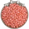 Perline acriliche tonde piatte rosa salmone opaco 4x7mm per braccialetti e collane DIY - 50 Pezzi/Confezione / Rosa scuro