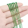 Faceted 2-3mm gradient green crystal glass beads for DIY jewelry and bracelet making - 2mm (37cm/Strand, Approx. 195 Beads) / Green