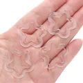 Perline trasparenti in acrilico a forma di stella per gioielli fai da te sulla mano - 30mm (20 Pezzi/Confezione) / Trasparente