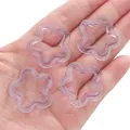 Perle a stella in acrilico viola traslucido per gioielli fai-da-te su una mano - 30mm (20 Pezzi/Confezione) / Viola