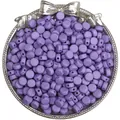 Perline a 2 fori 4x7mm in acrilico lavanda opaco per la creazione di gioielli fai da te - 50 Pezzi/Confezione / Viola