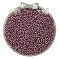 Metallic mauve 2mm glass seed beads for DIY jewelry making in bulk quantity - Silver Light Purple
