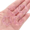 Perline a stella cave rosa trasparenti in acrilico per gioielli fai da te sulla mano - 30mm (20 Pezzi/Confezione) / Rosso rosa