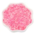 Mix of pink glass cat-eye beads in petal tray for DIY handmade jewelry crafts - 2.5mm, Hole approx 1mm, 450g/Pack, Approx 33000 Pieces / Pretty Pink Mix