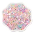 Pastel cat eye glass beads in macaron colors for DIY jewelry making and craft supplies - 2.5mm, Hole approx 1mm, 450g/Pack, Approx 33000 Pieces / Pink Macaron Tones