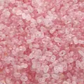 Matte pink acrylic peanut beads with gold flakes for DIY jewelry making and crafts - 4x6mm (Approx. 105 Pcs) / Yu Bai Hua Hong (Pink Gradient Gold Series)