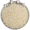 4mm creamy white mineral glass seed beads for DIY jewelry and beaded necklaces - 4mm (Hole approx. 0.5mm, 10g/Pack, approx. 110pcs) / Beige
