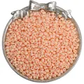 Matte finish light orange 4mm glass seed beads for DIY jewelry and necklaces - 4mm (Hole approx. 0.5mm, 10g/Pack, approx. 110pcs) / Orange