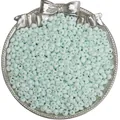 4mm mint green frosted glass beads with center hole for DIY jewelry making - 4mm (Hole approx. 0.5mm, 10g/Pack, approx. 110pcs) / Light Green