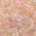 Pastel macaron color acrylic peanut beads with gold dusting for DIY jewelry making - 4x6mm (Approx. 105 Pcs) / Wu Cai Bin Fen (Multi-color Gold Series)