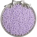 DIY 4mm lavender mineral glass seed beads with matte finish for handmade jewelry making - 4mm (Hole approx. 0.5mm, 10g/Pack, approx. 110pcs) / Light Purple