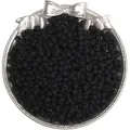 Matte black 4mm mineral glass loose beads for DIY jewelry making in silver tray - 4mm (Hole approx. 0.5mm, 10g/Pack, approx. 110pcs) / Black