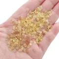 Flat square 1x3mm champagne glass crystal beads with iridescent finish for DIY jewelry - 1x3mm (1g/Pack, Approx. 50 Pcs) / Flat Square Style (BBA118) / Yellow