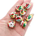 Handbeschilderde kerstglas kralen voor DIY sieraden met rendier en ster patronen - Ster (#40) / 1 Stuk/Verpakking (16mm/Opening Ca. 3mm)
