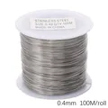 0.4mm stainless steel beading wire roll 100M for DIY jewelry making and crafts - Large Spool Specification (FXA030) / 0.4mm (100m/Roll) / Steel