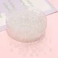 2x4mm translucent milky white glass abacus beads with clear storage box for DIY jewelry - 2x4mm, Hole Approx 1mm, 10g/Pack (Approx 150 Pcs) / Ice Jade