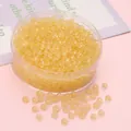 2x4mm translucent amber glass abacus beads in round container for DIY crafts - 2x4mm, Hole Approx 1mm, 10g/Pack (Approx 150 Pcs) / Dark Yellow