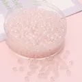 Perles en verre dépoli rose clair 4mm pour bracelets DIY dans une boîte de rangement - Perles de Rocaille Abaque (2x4mm, 10g/Paquet) / Rose