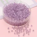 Perles en verre violet clair 4mm pour la fabrication de bijoux DIY et bracelets - Perles de Rocaille Abaque (2x4mm, 10g/Paquet) / Violet Phénix