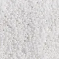 DIY jewelry 3mm white glass seed beads with glossy finish for handmade necklace crafting - White