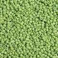 3mm and 4mm light olive green glass seed beads with smooth glossy finish for DIY jewelry - Green