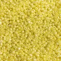 Vibrant lemon yellow 3mm/4mm seed beads with pearl luster finish for DIY jewelry - Yellow