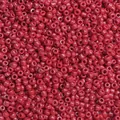 3/4mm glossy dark red glass seed beads for handmade DIY jewelry making and crafts - Red