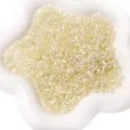 4mm Aurora Katzenauge Glasperlen in Cremegelb für DIY-Schmuckherstellung - 4mm (10g/Packung) / Beige