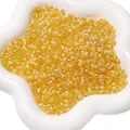 4mm gelbe Aurora Katzenauge Glasperlen mit AB-Beschichtung für DIY-Schmuckherstellung - 4mm (10g/Packung) / Goldgelb