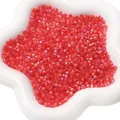 4mm translucent red aurora cat eye glass beads for DIY jewelry making and bracelets - 4mm (10g/Pack) / Red