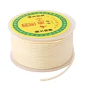 2.5mm cream white nylon cord spool for DIY jewelry weaving and Chinese knots - Solid Braided Rope / 2mm (16m/Roll) / Beige