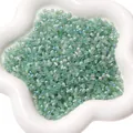 Aurora mint green 4mm glass cat-eye beads with AB iridescent finish for DIY jewelry - 4mm (10g/Pack) / Spring Blue