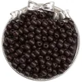 Dark brown 8-10mm wooden round beads for DIY jewelry and bracelet making - Winter Dark Coffee