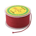 2.5mm red nylon cord on spool for handmade DIY knotting and jewelry weaving - Solid Braided Rope / 2mm (16m/Roll) / Burgundy