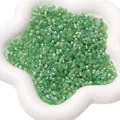 4mm light green aurora cat-eye glass beads with iridescent finish for DIY bracelets - 4mm (10g/Pack) / Emerald Green