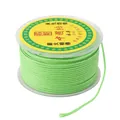 Fluorescent green 2.5mm nylon cord roll for DIY handmade jewelry weaving - Solid Braided Rope / 2mm (16m/Roll) / Light Green