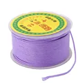 Single roll of 2.5mm purple nylon braided cord on a clear reel for DIY jewelry making - Solid Braided Rope / 2mm (16m/Roll) / Purple