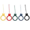 Cinq couleurs assorties de pendentifs ours en silicone pour porte-clés DIY et mobiles - Style Ours - Couleurs Sombres (Modèle 04) / 5 Pièces