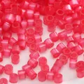 Vivaci perline di vetro magenta per la creazione di gioielli fai da te e artigianato - Stile #15 / 2.5mm (circa 740 pezzi) / Rosso rosa