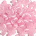 Perline di resina rosa a righe con glitter per la creazione di gioielli DIY - Stile Tamburo a Righe con Glitter Rosa (BBG087)