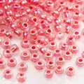 Perle di vetro rosa cangiante con finitura AB per creazioni di gioielli fatti a mano - Stile #19