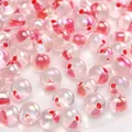 Perline di vetro sfumate rosa con finitura perlata per gioielli fatti a mano - Stile #38