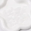 Translucent white frosted 5x5mm glass cube beads for DIY jewelry and necklaces - 5x5mm, Hole Approx. 1mm, 11g/Pack, Approx. 50 Pcs / White