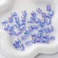 Faceted hourglass glass beads with iridescent blue-purple gradient for jewelry DIY - Bow Shape / 10x8mm (10 Pieces/Pack) / Sapphire Blue