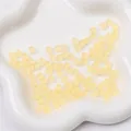Pale yellow frosted glass cube beads 5mm for DIY jewelry making and necklaces - 5x5mm, Hole Approx. 1mm, 11g/Pack, Approx. 50 Pcs / Beige
