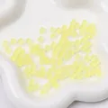 5x5mm matte light yellow frosted glass cube beads for DIY jewelry making - 5x5mm, Hole Approx. 1mm, 11g/Pack, Approx. 50 Pcs / Lemon Yellow