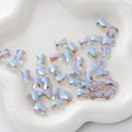 Iridescent AB glass bow-knot beads for DIY jewelry making in a decorative dish - Bow Shape / 10x8mm (10 Pieces/Pack) / Purple