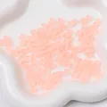 Peach pink frosted glass square beads for DIY jewelry and handmade bracelets - 5x5mm, Hole Approx. 1mm, 11g/Pack, Approx. 50 Pcs / Orange Red
