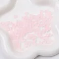 Frosted pink square glass beads 5x5mm for DIY handmade jewelry and necklaces - 5x5mm, Hole Approx. 1mm, 11g/Pack, Approx. 50 Pcs / Pink