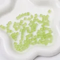 Light green frosted glass cube beads 5x5mm for DIY jewelry making and handmade crafts - 5x5mm, Hole Approx. 1mm, 11g/Pack, Approx. 50 Pcs / Grass Green